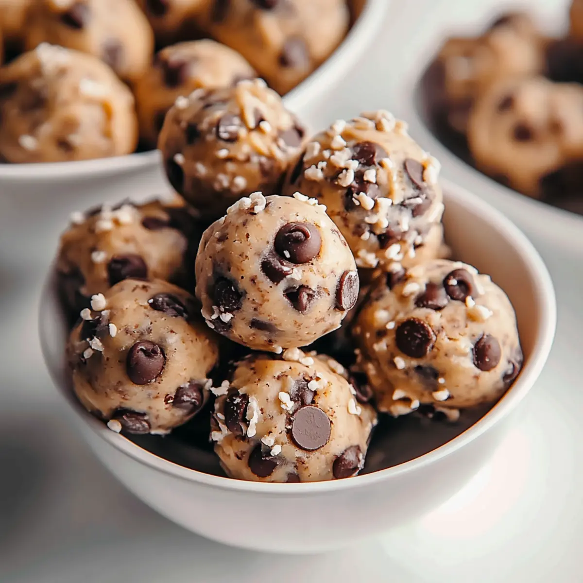 No Bake Chocolate Chip Cookie Balls