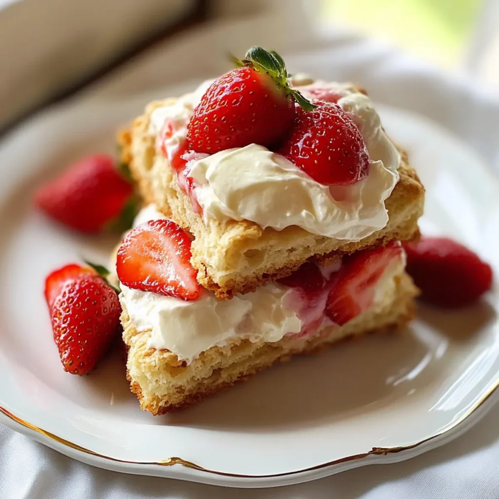 Strawberries and Cream Scones