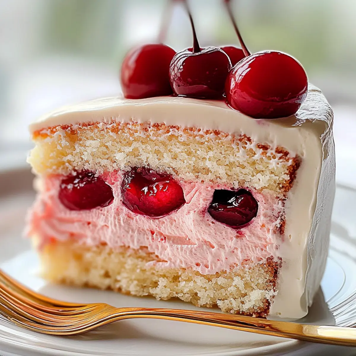 Cherry Sour Cream Cake