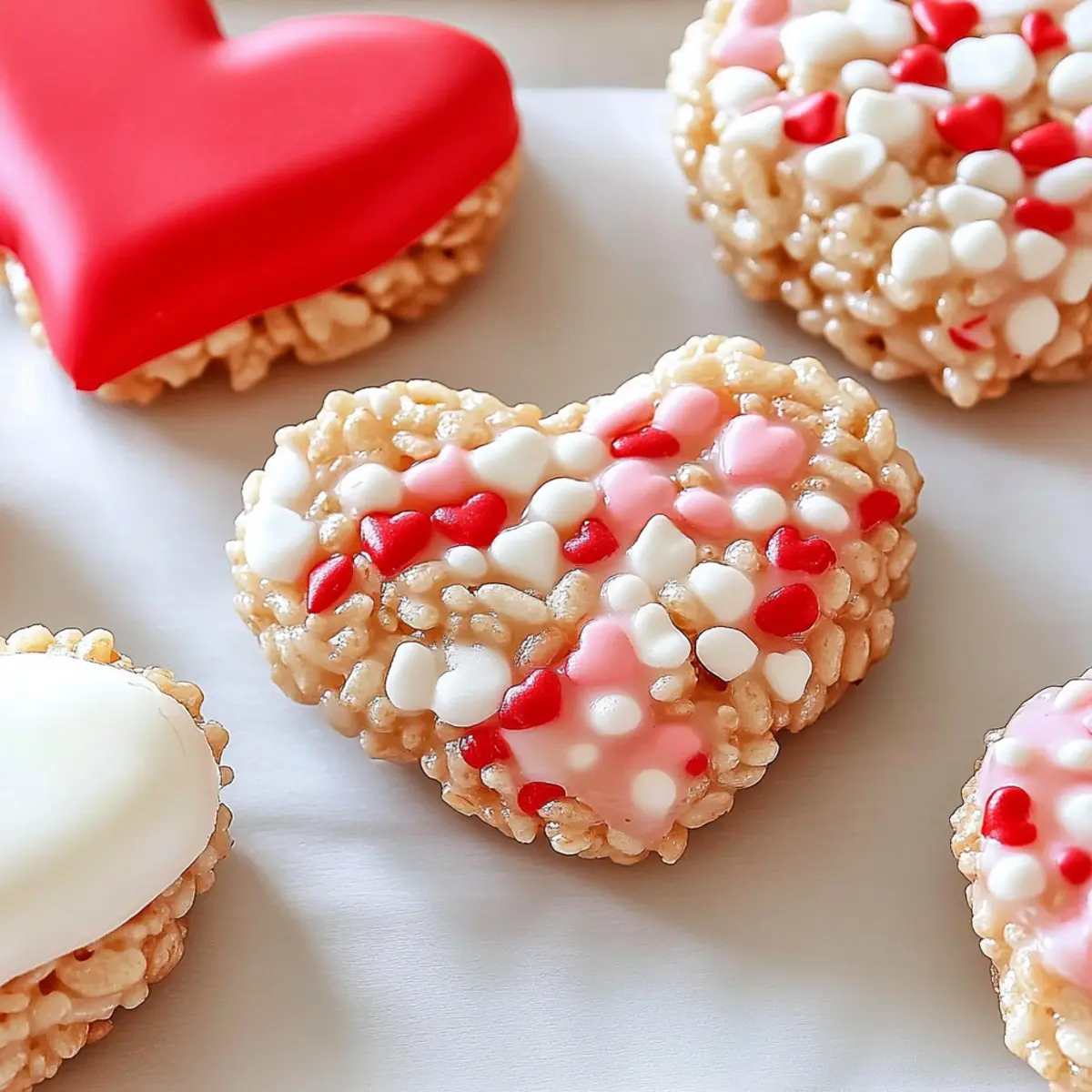 Heart Shaped Valentine's Rice Krispies