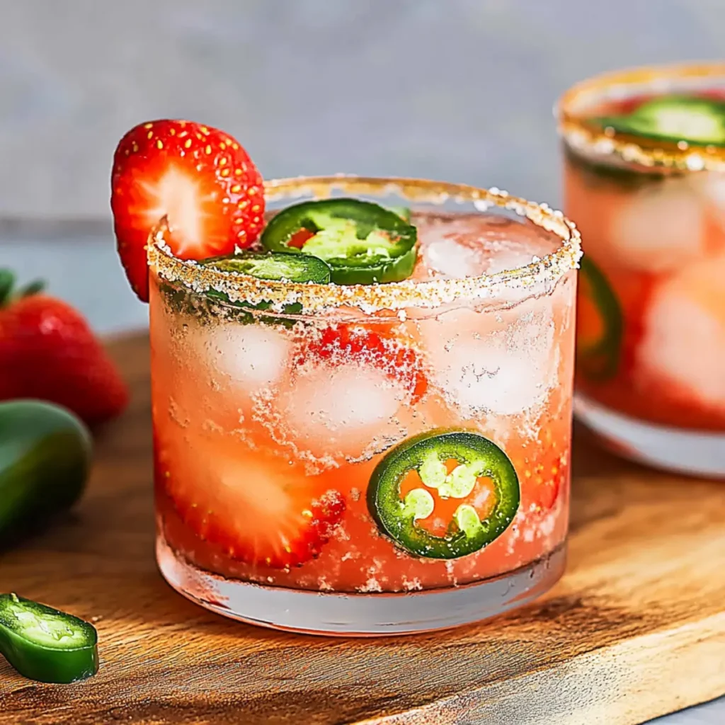 Strawberry Jalapeno Margaritas
