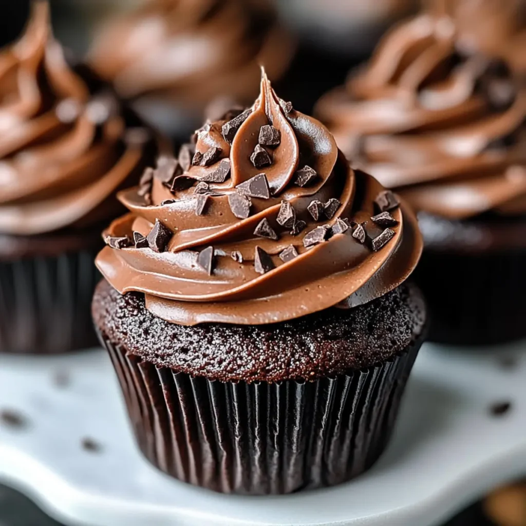VALENTINE’S DAY Vegan Chocolate Cupcakes (Dairy-Free Dessert)