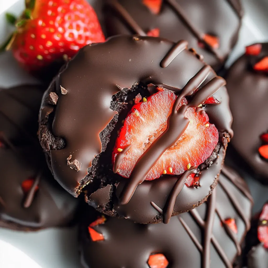 Chocolate Covered Strawberry Cookies