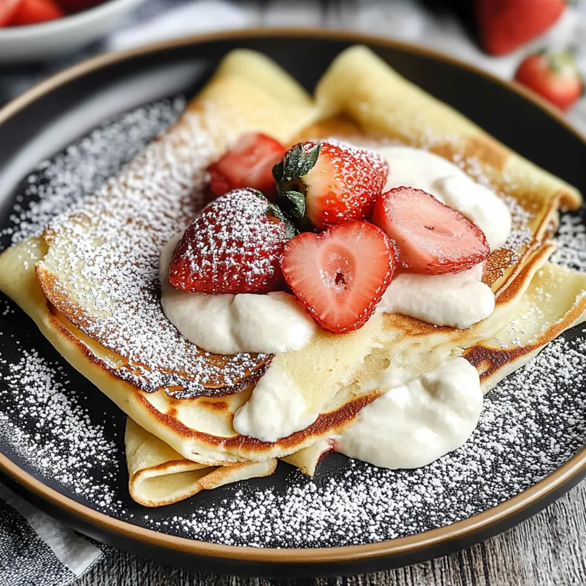Strawberry Crepes