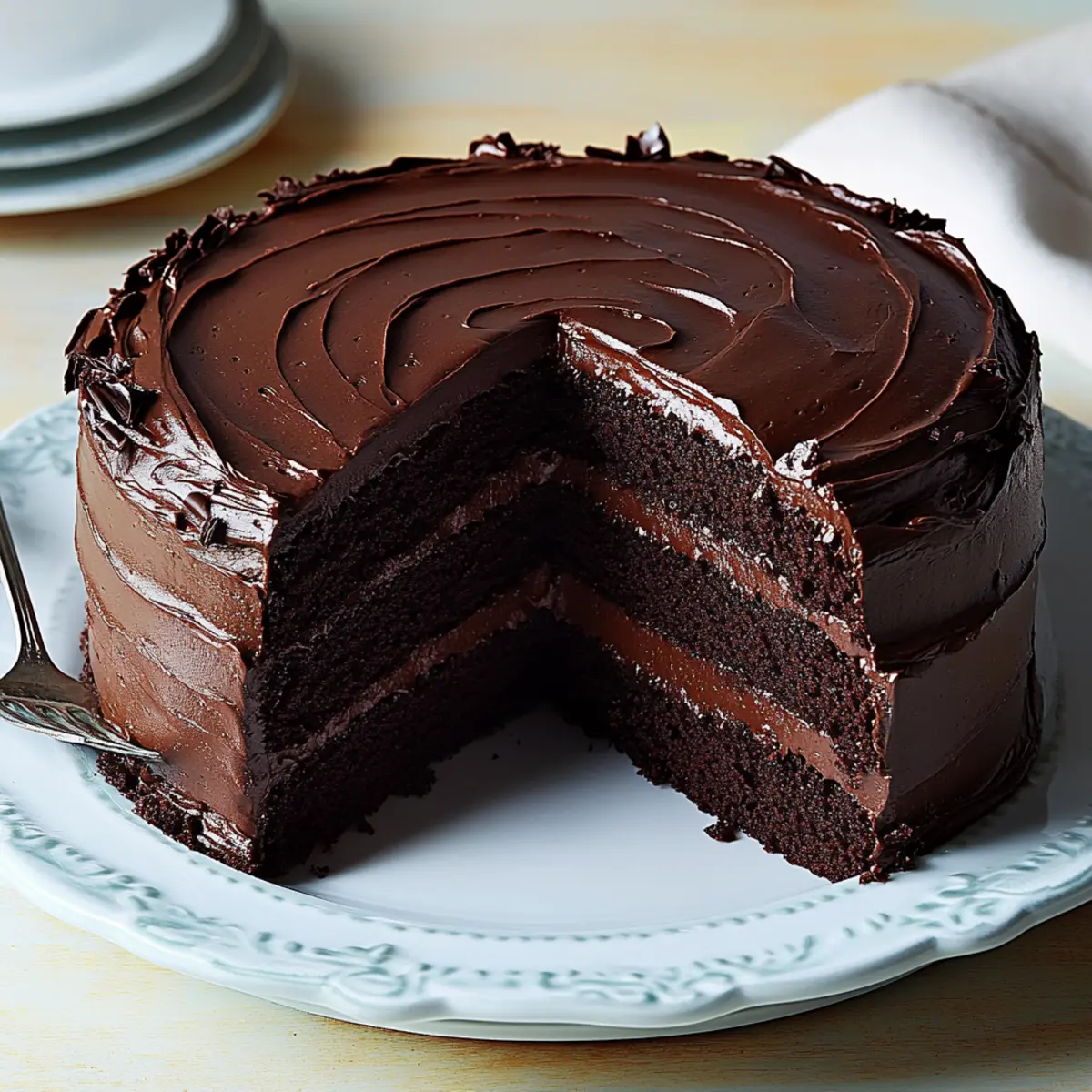 Double Chocolate Layer Cake