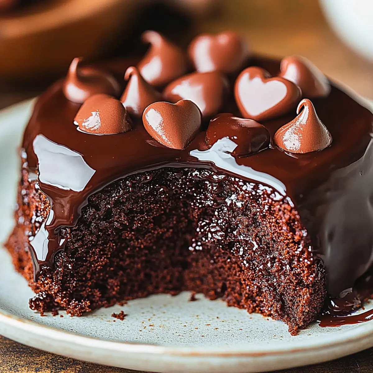 VALENTINE’S DAY Chocolate Ganache Cake
