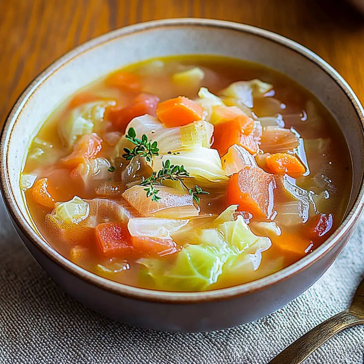 Cabbage Weight Loss Soup