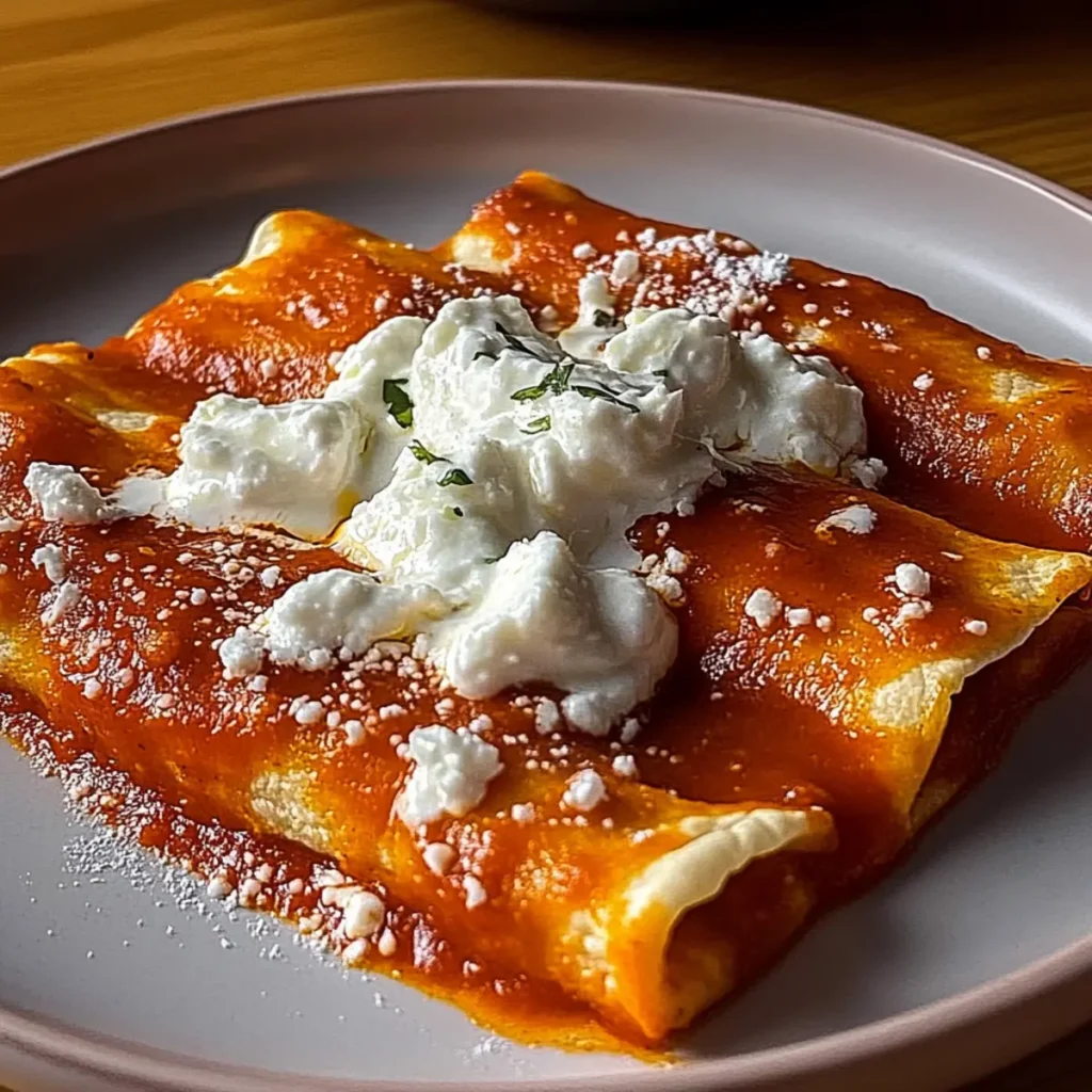 Enchiladas Rojas Estilo Monterrey