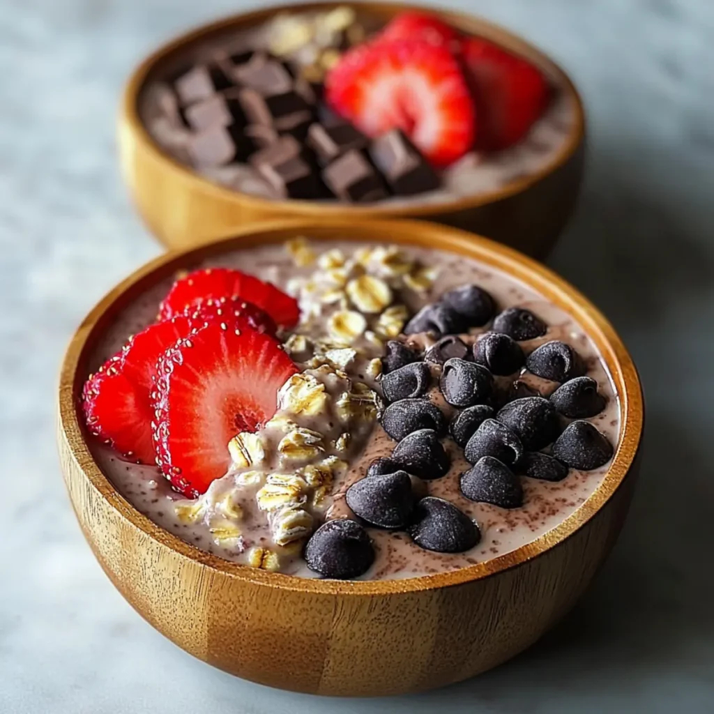 Chocolate Strawberry Overnight Oats