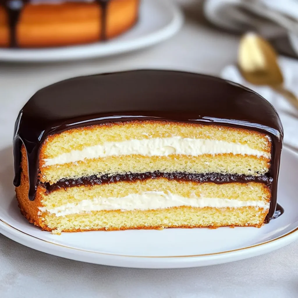 Boston Cream Pie Cake