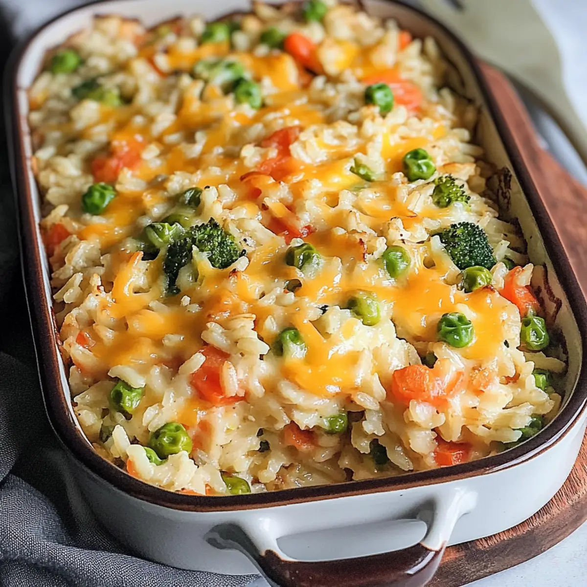 Cheesy Vegetable and Brown Rice Casserole
