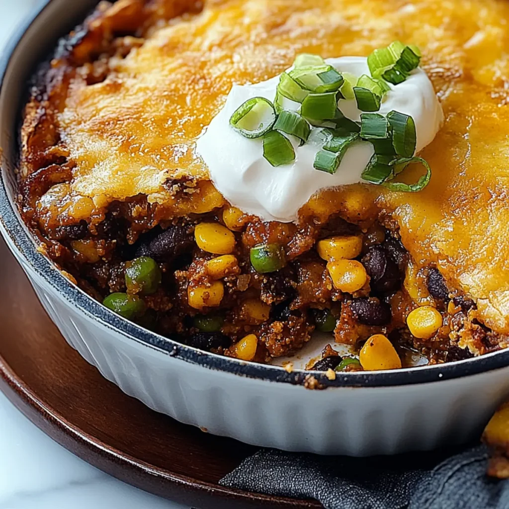 SUPER BOWL Vegetarian Tamale Pie