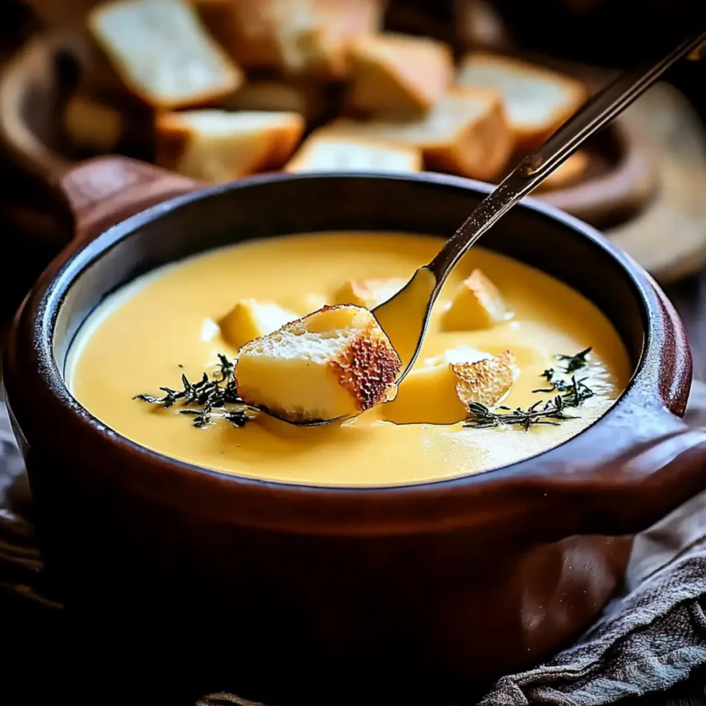 Classic Cheddar Beer Fondue