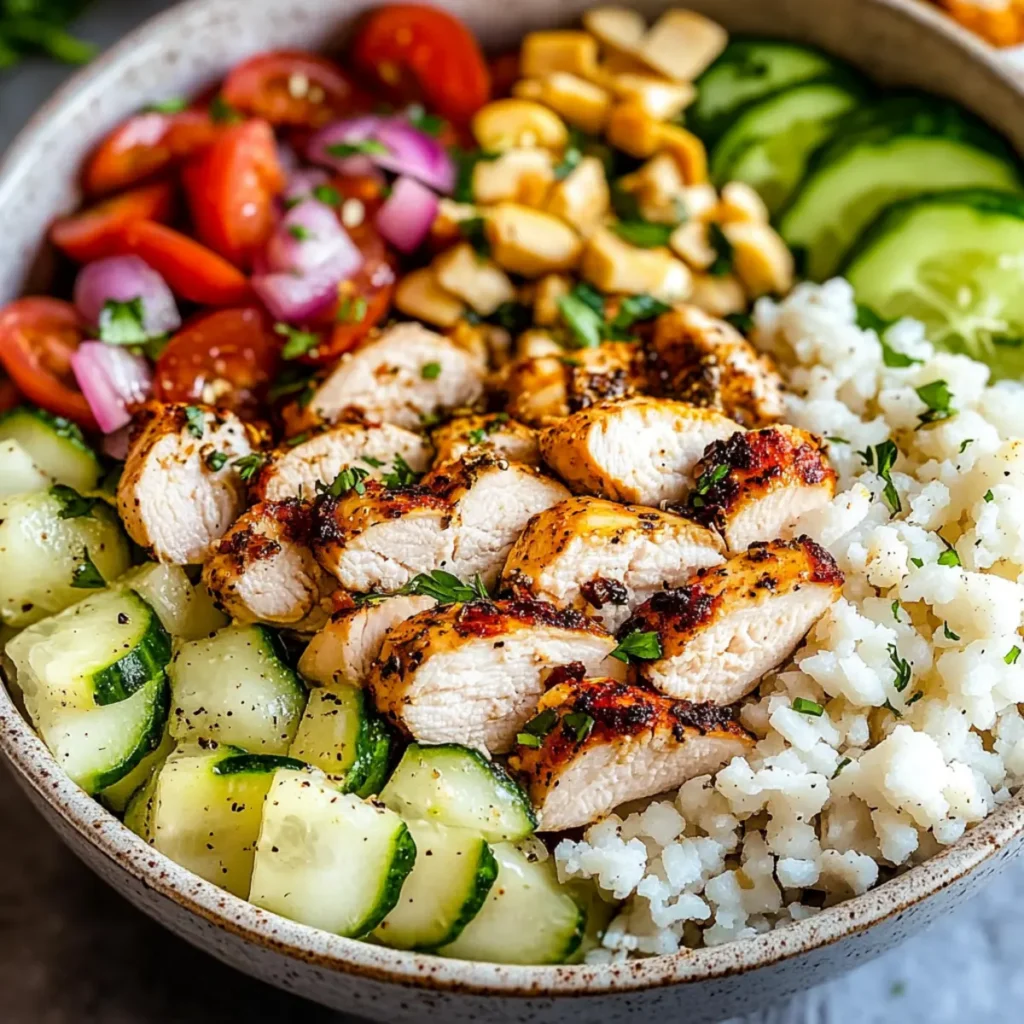 Greek Chicken Bowls