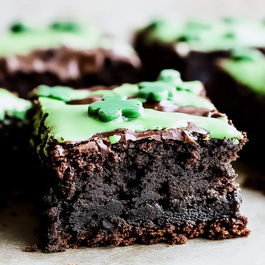 St. Patrick's Day Brownies