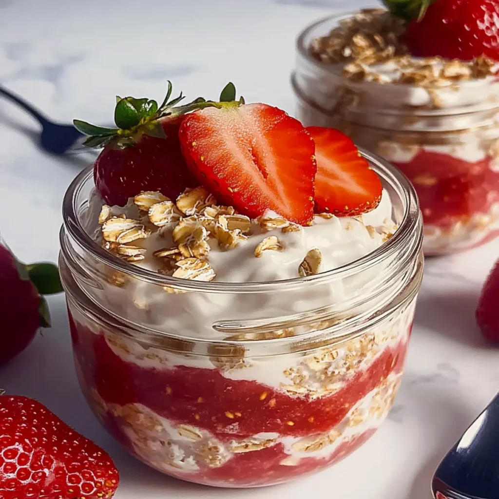 Strawberry Cheesecake Overnight Oats