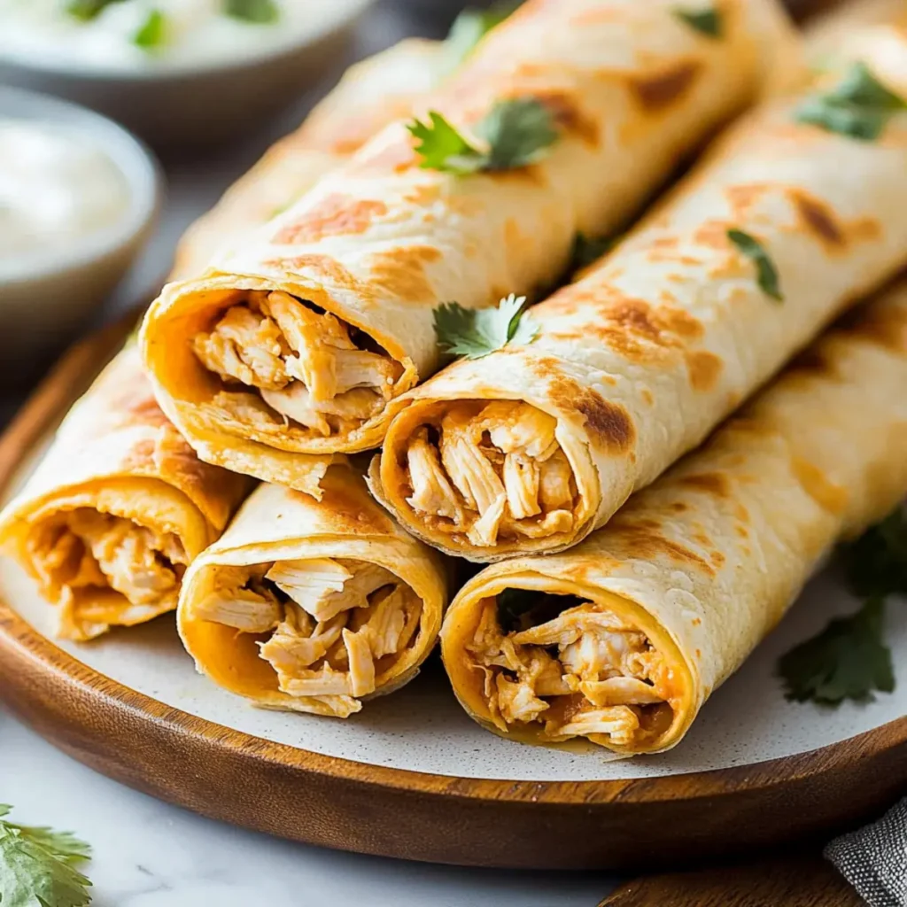 Super Bowl Easy Chicken Taquitos
