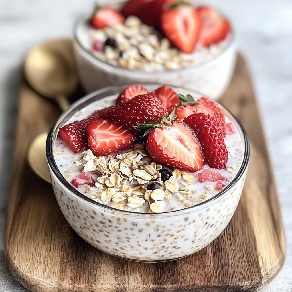 Strawberry Overnight Oats