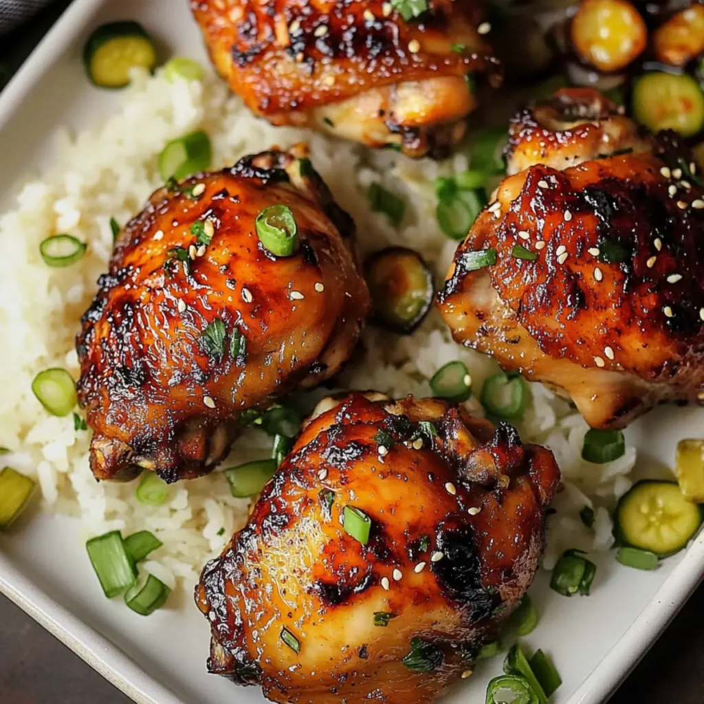 Roasted Miso Chicken Thighs