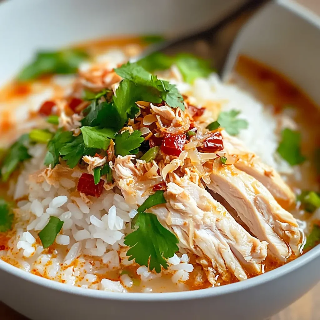Coconut Chicken Brothy Rice