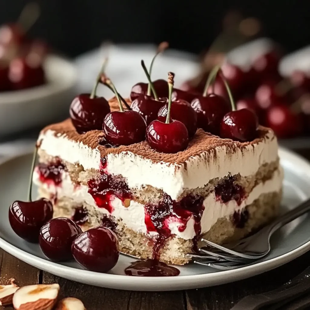 Cherry Amaretto Tiramisu