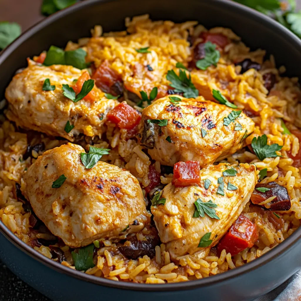 Easy Healthy Portuguese Chicken and Rice