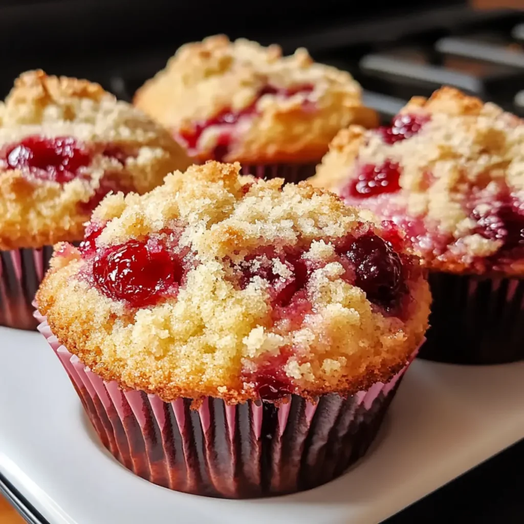 Cherry Cobbler Muffins