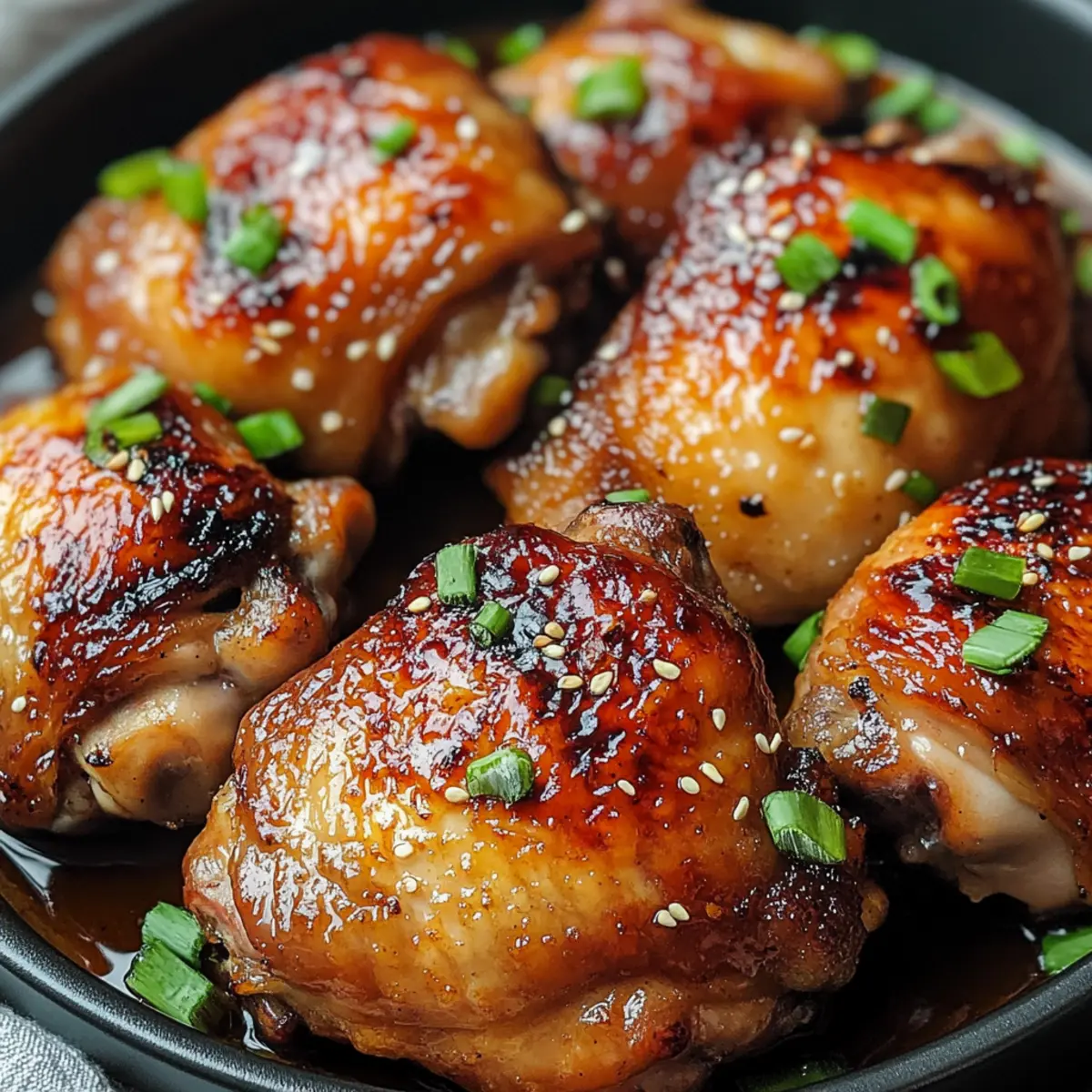 Roasted Miso Chicken Thighs