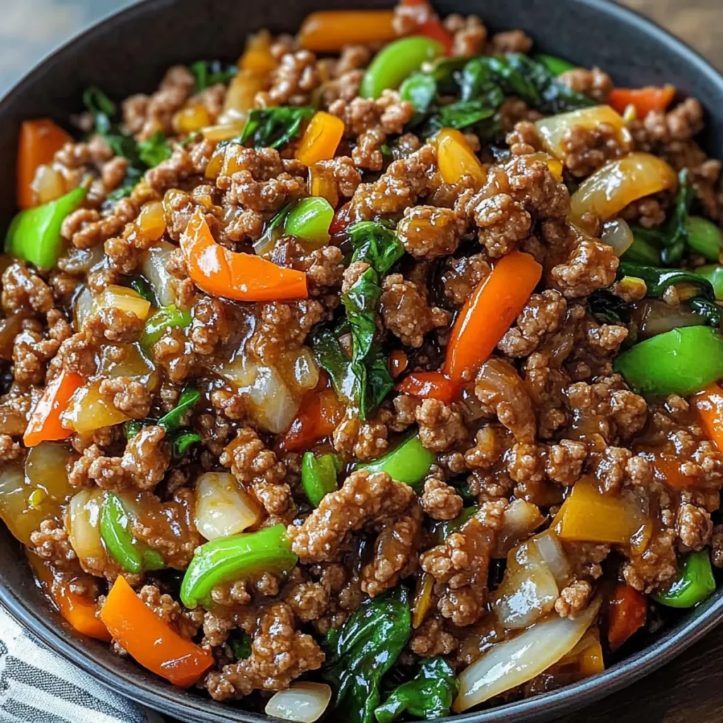 Ground Beef Stir Fry