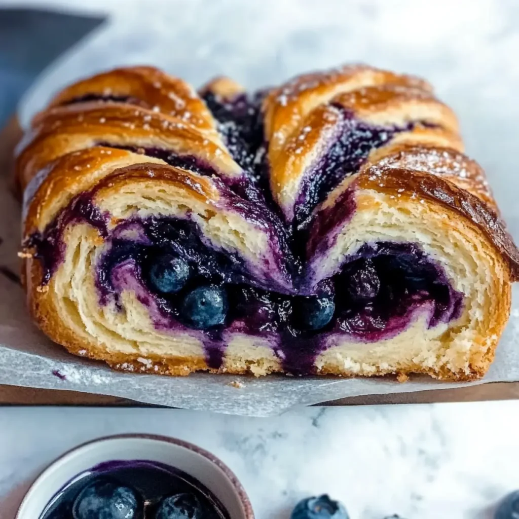 Blueberry Cream Cheese Babka