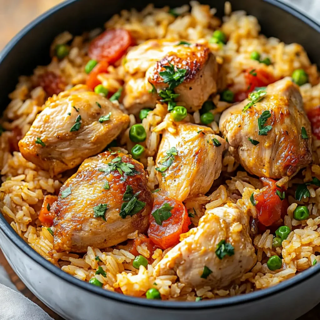 Easy Healthy Portuguese Chicken and Rice